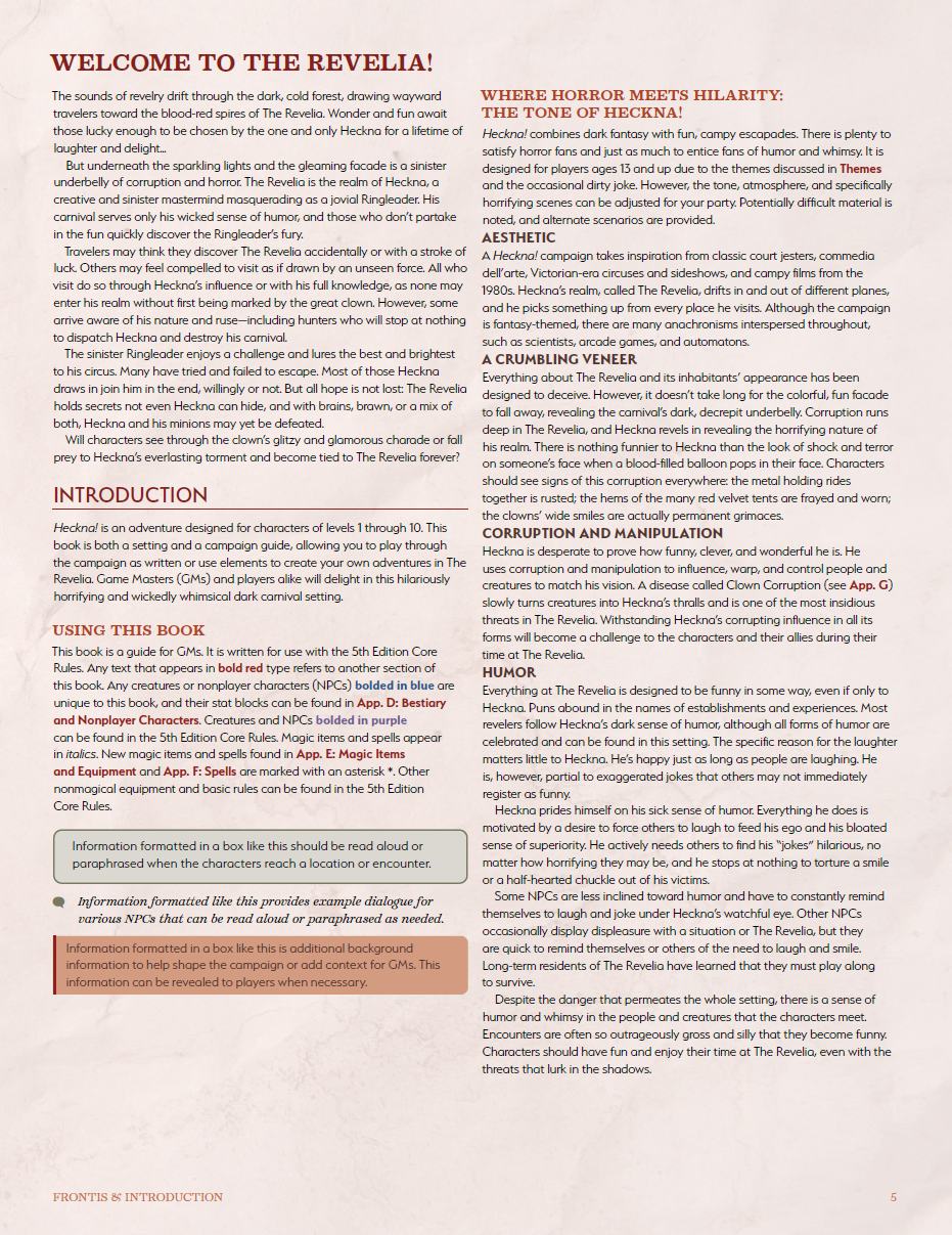 Heckna! Campaign Setting: 5e D&D (Hardcover)