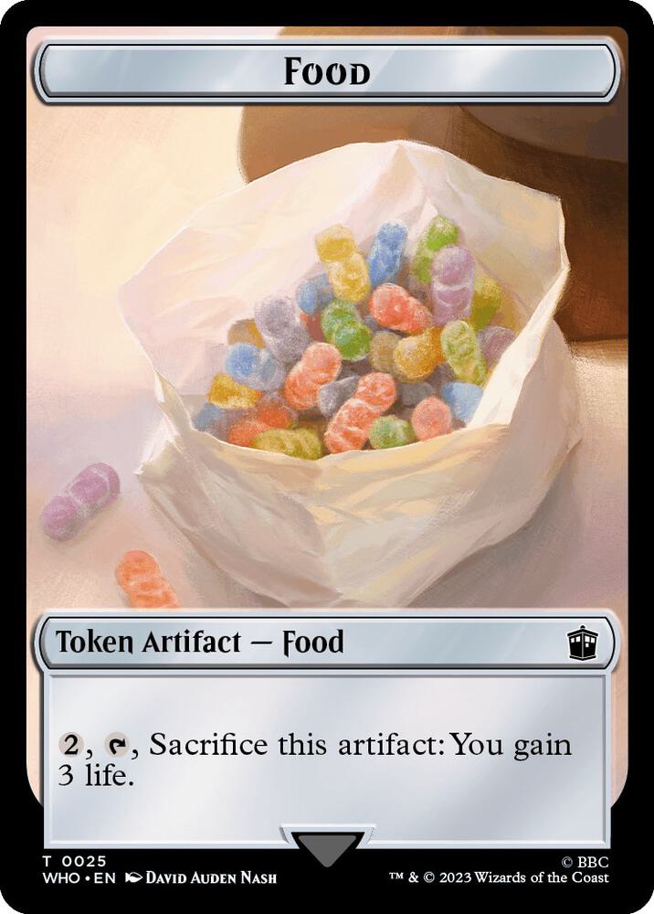 Warrior // Food (0025) Double-Sided Token (Back)