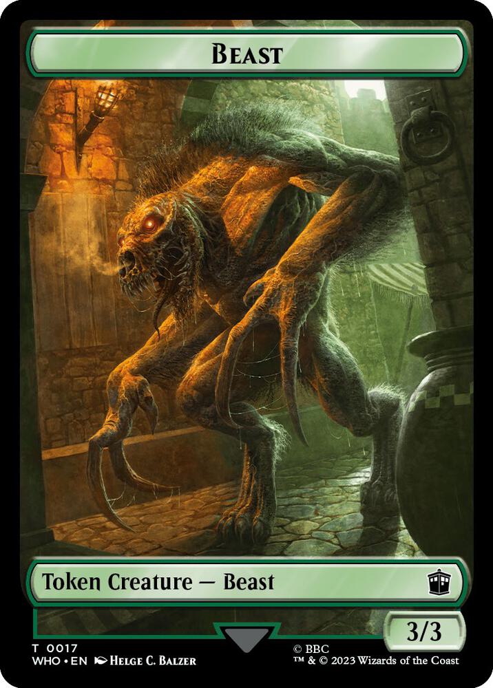 Fish // Beast Double-Sided Token (Back)