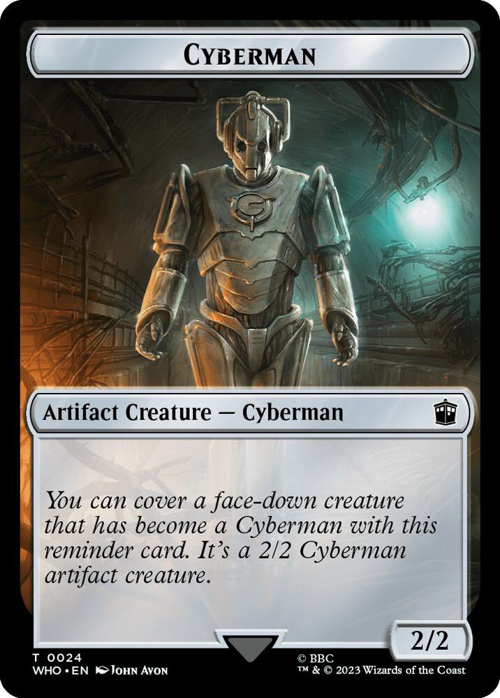 Mark of the Rani // Cyberman Double-Sided Token (Back)