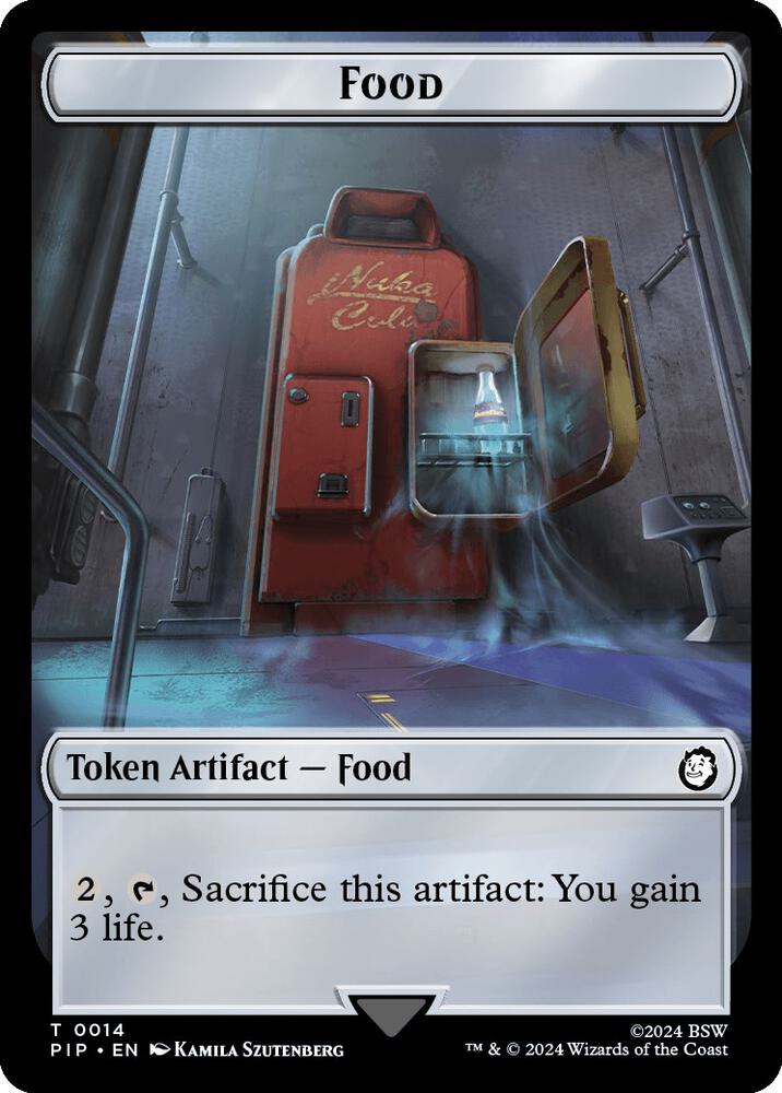 Human Knight // Food (0014) Double-Sided Token (Back)