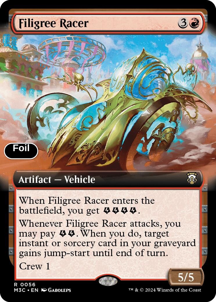 Filigree Racer (Extended Art) (Ripple Foil)