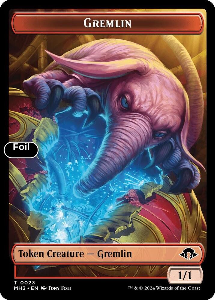 Copy (Ripple Foil) // Gremlin Double-Sided Token (Back)