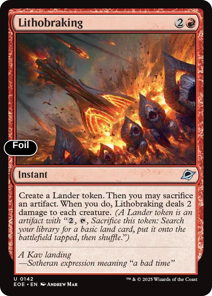 Lithobraking