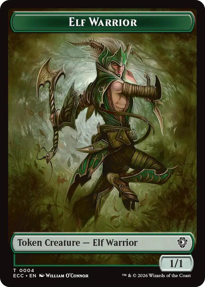 Zombie // Elf Warrior Double-Sided Token (Back)