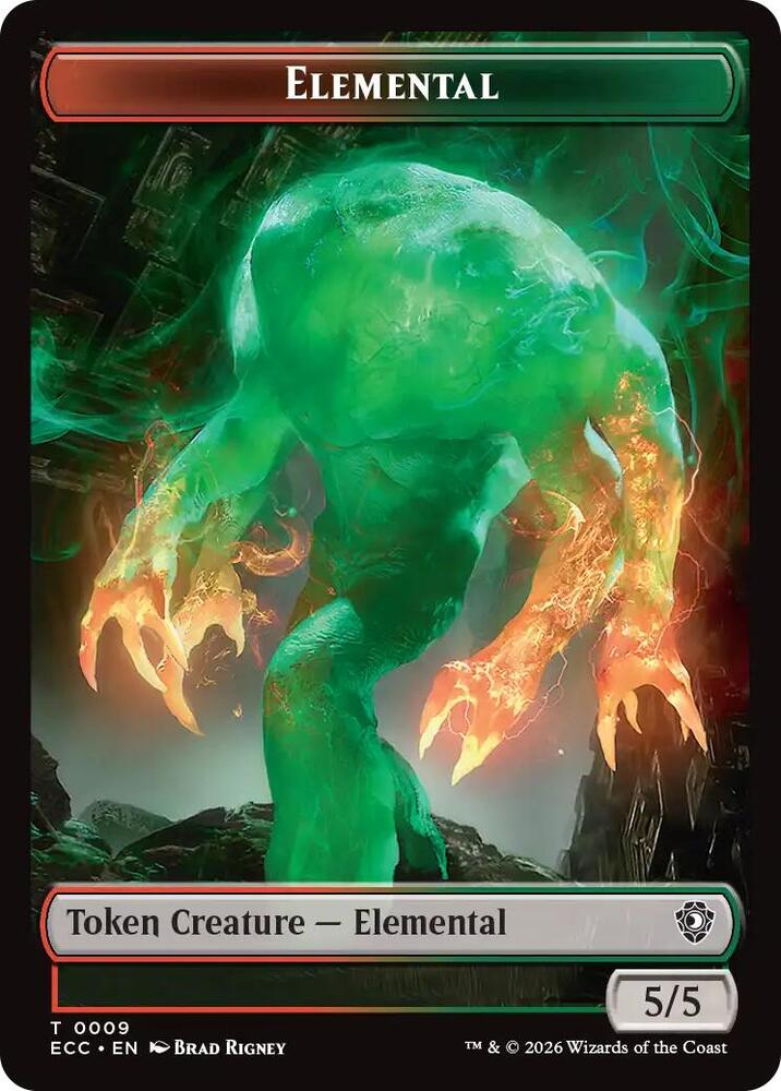 Elemental (0002) // Elemental (0009) Double-Sided Token (Back)
