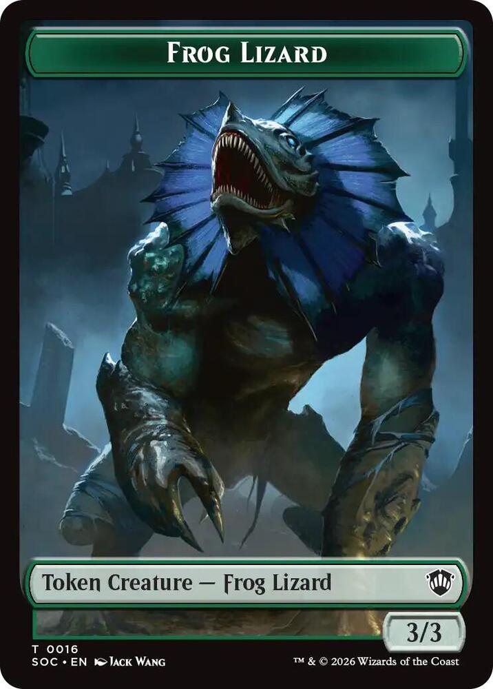 Boar // Frog Lizard Double-Sided Token (Back)