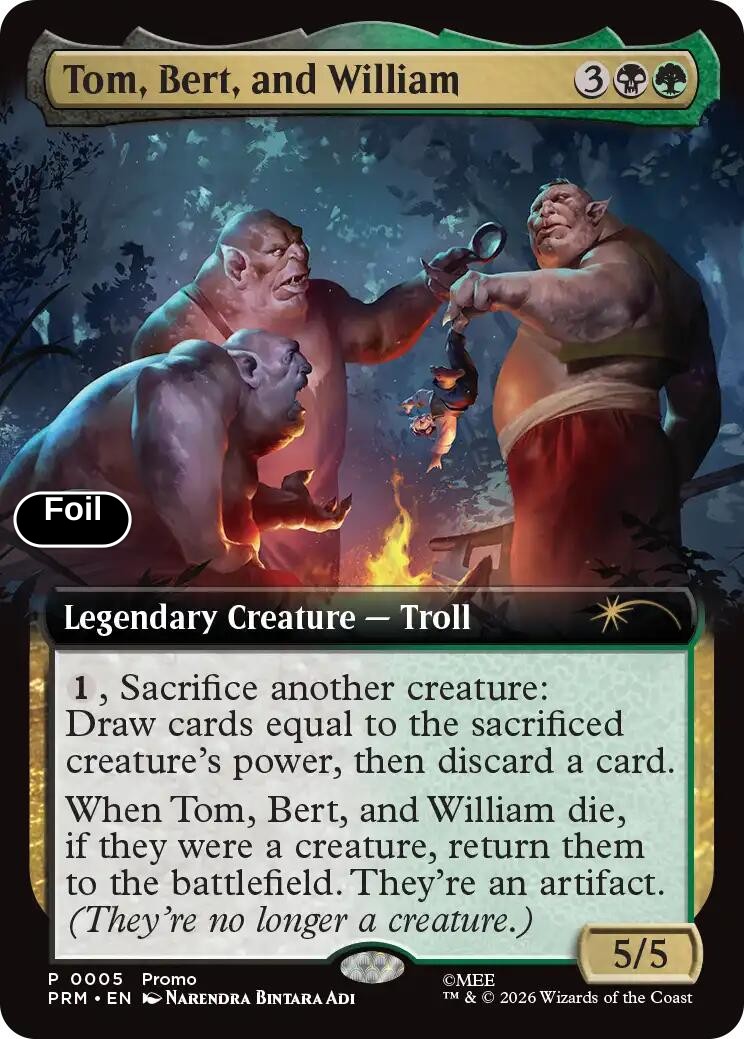 Tom, Bert, and William (Extended Art)