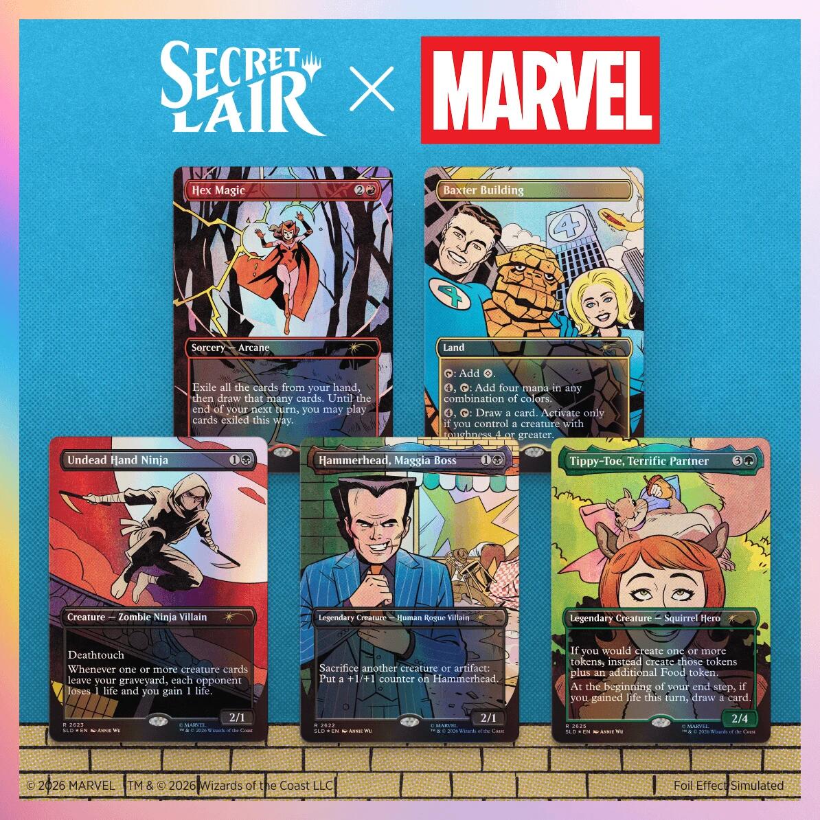 Secret Lair Drop: Secret Lair x Marvel: Spinner Rack Specials - Traditional Foil Edition