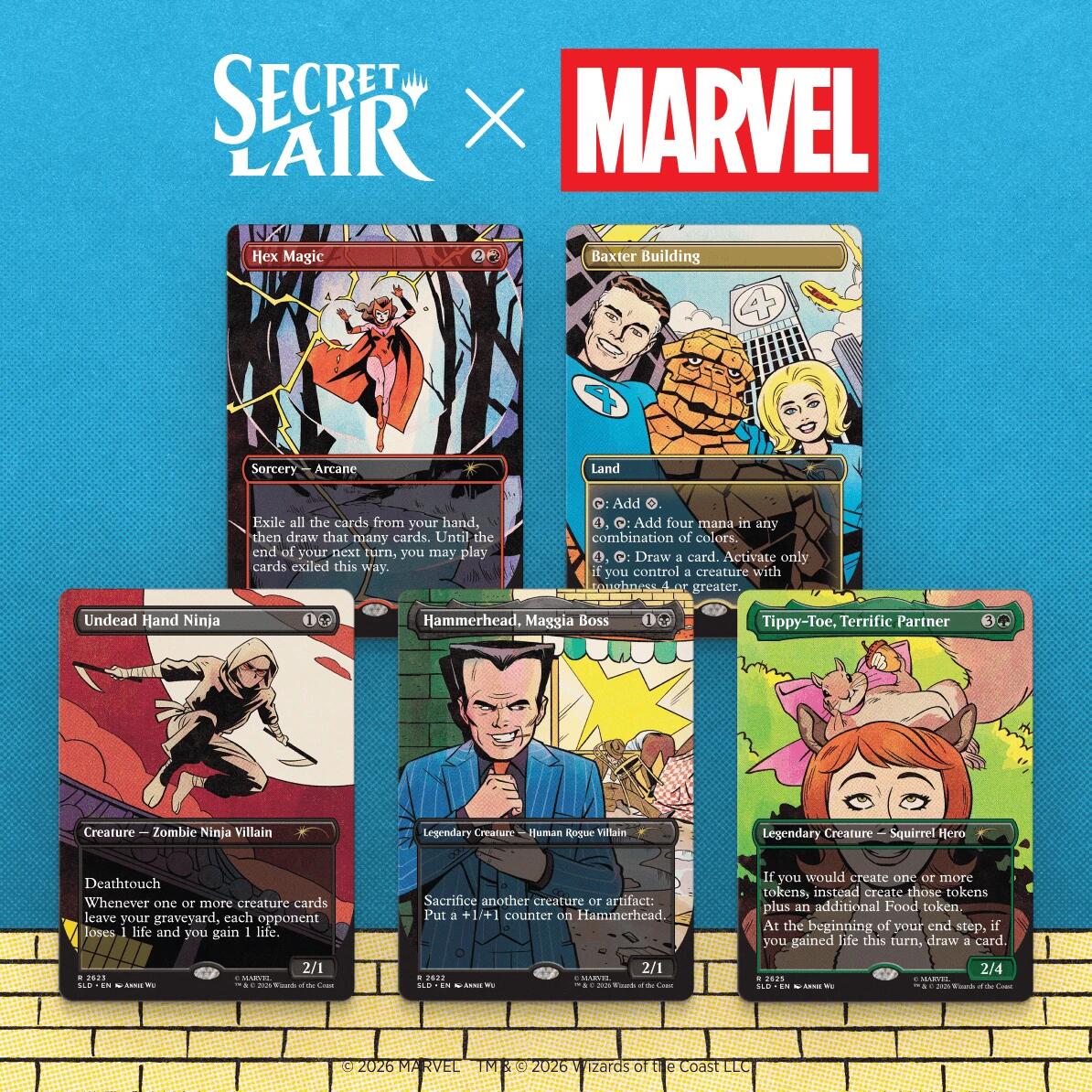 Secret Lair Drop: Secret Lair x Marvel: Spinner Rack Specials - Non-Foil Edition