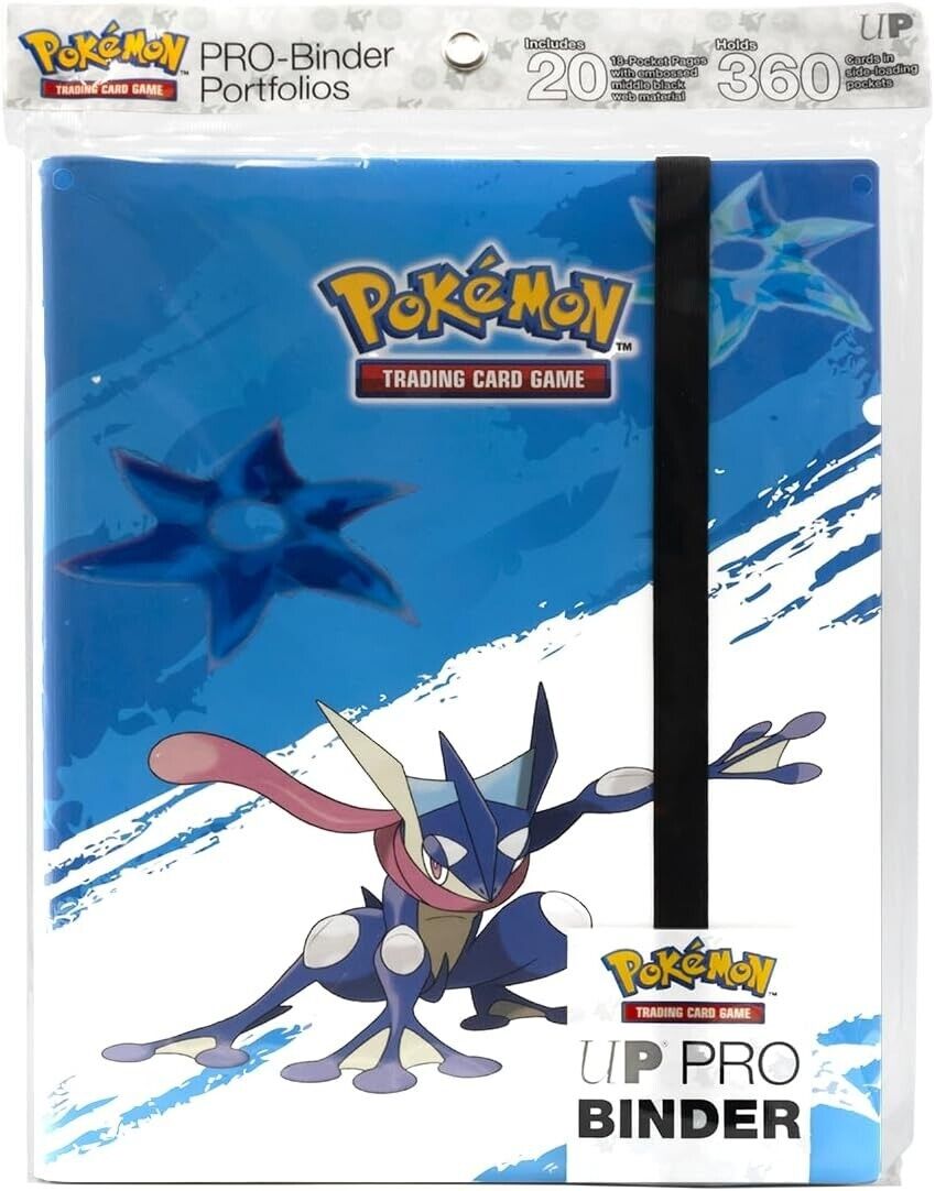 Ultra Pro Pokemon 9 Pocket PRO Binder GRENINJA Low Friction Portfolio with Pages