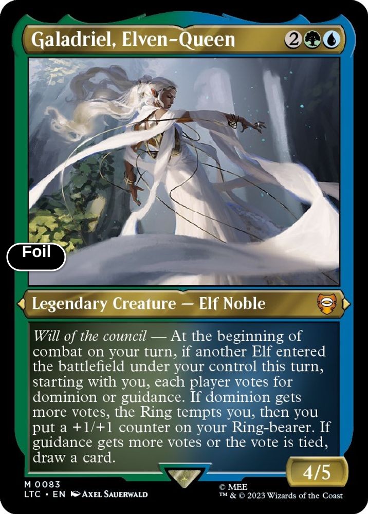 Galadriel, Elven-Queen (Display Commander) - Thick Stock
