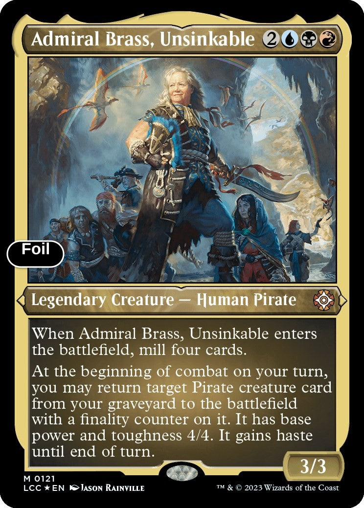 Admiral Brass, Unsinkable (Display Commander) - Thick Stock