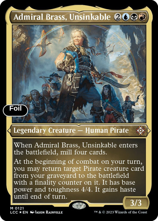 Admiral Brass, Unsinkable (Display Commander) - Thick Stock