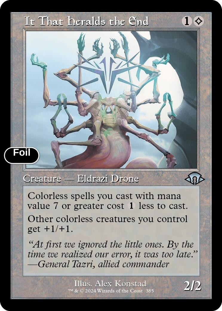 It That Heralds the End (Retro Frame)