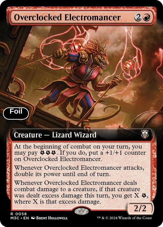 Overclocked Electromancer (Extended Art) (Ripple Foil)
