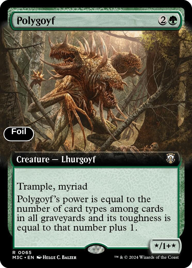 Polygoyf (Extended Art) (Ripple Foil)