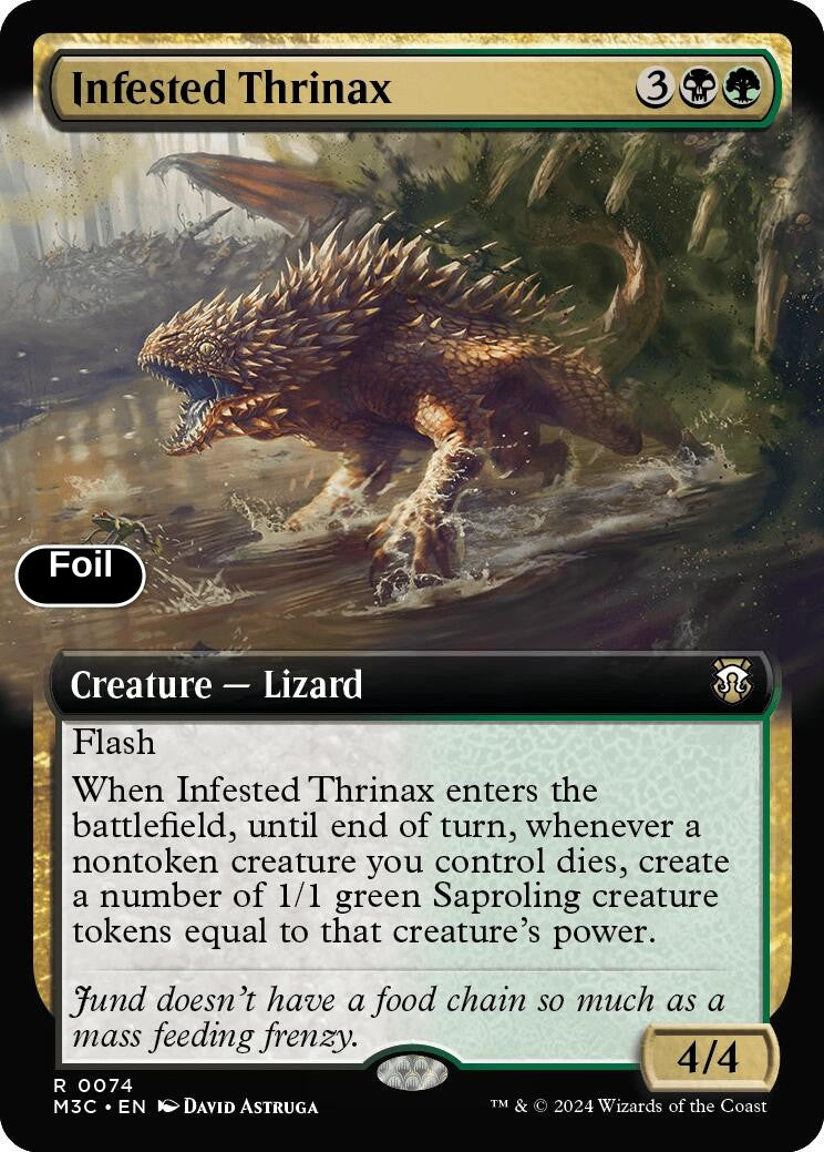 Infested Thrinax (Extended Art) (Ripple Foil)
