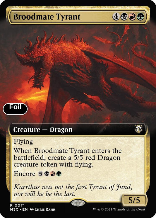 Broodmate Tyrant (Extended Art) (Ripple Foil)