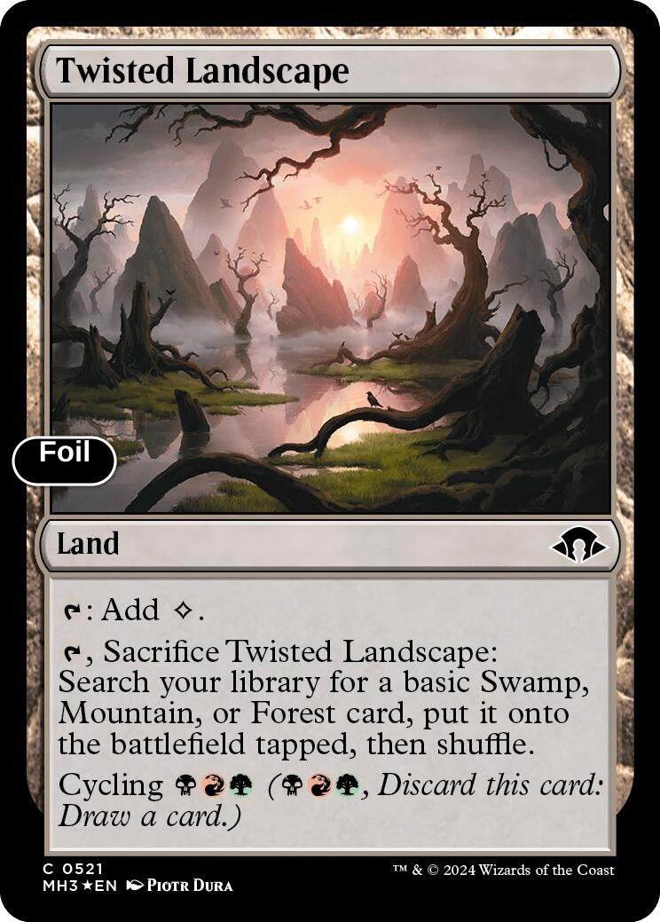 Twisted Landscape (Ripple Foil)