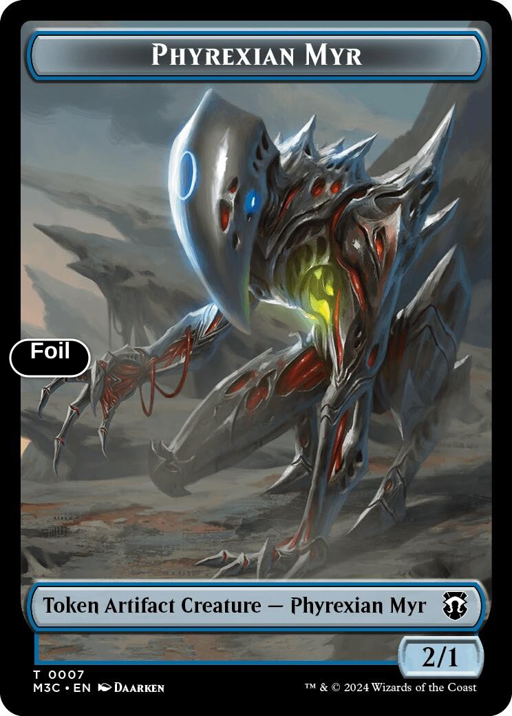 Phyrexian Myr (Ripple Foil)  // Servo Double-Sided Token