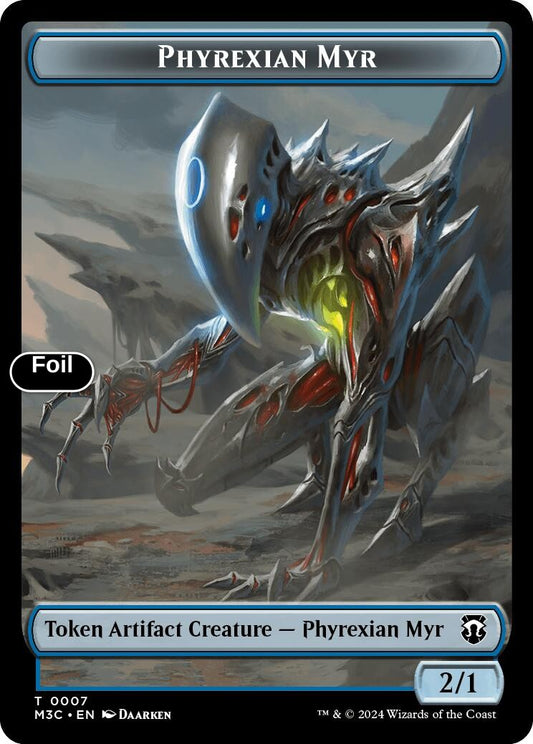 Phyrexian Myr (Ripple Foil)  // Servo Double-Sided Token