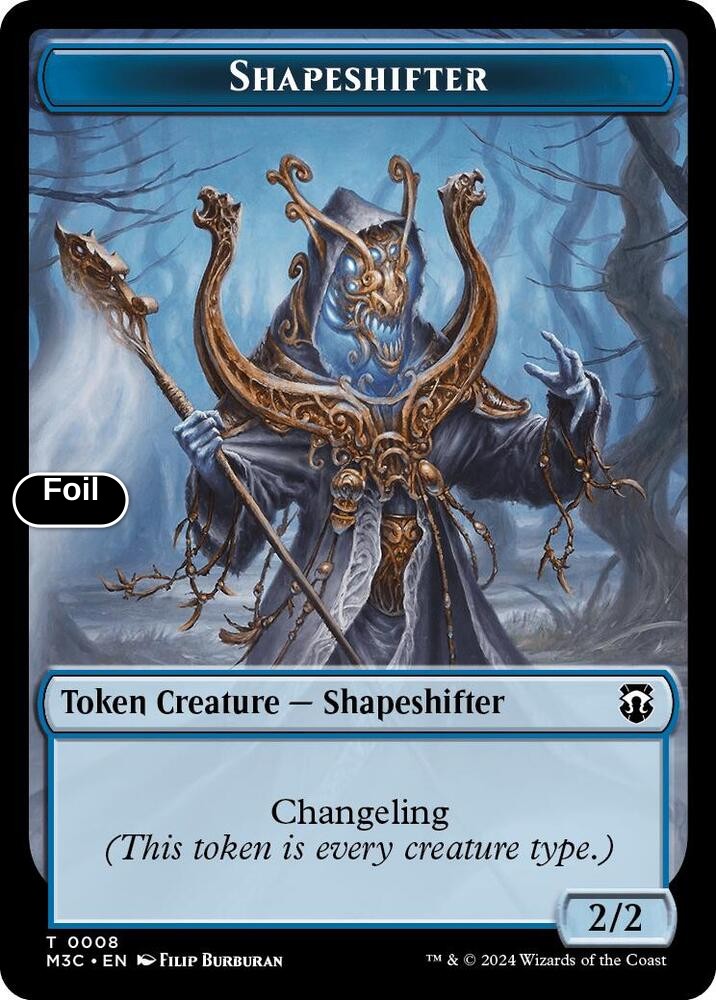 Beast (0010) (Ripple Foil) // Shapeshifter (0008) Double-Sided Token (Back)