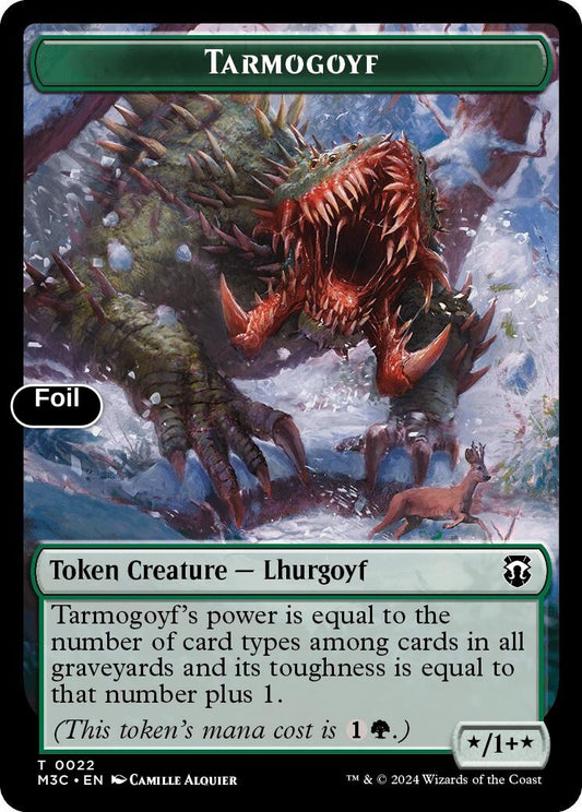 Tarmogoyf (Ripple Foil) // Goblin Double-Sided Token