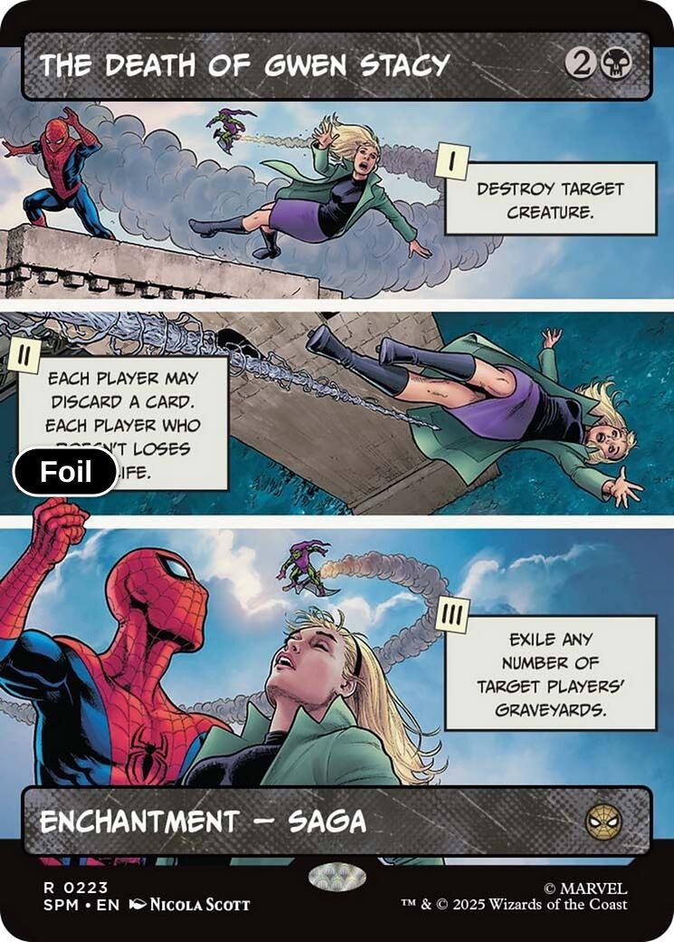 The Death of Gwen Stacy (Borderless)