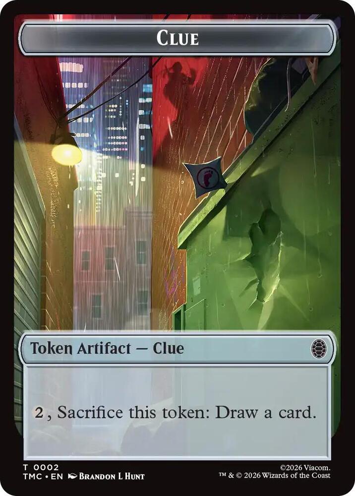 Ooze // Clue Double-Sided Token (Back)