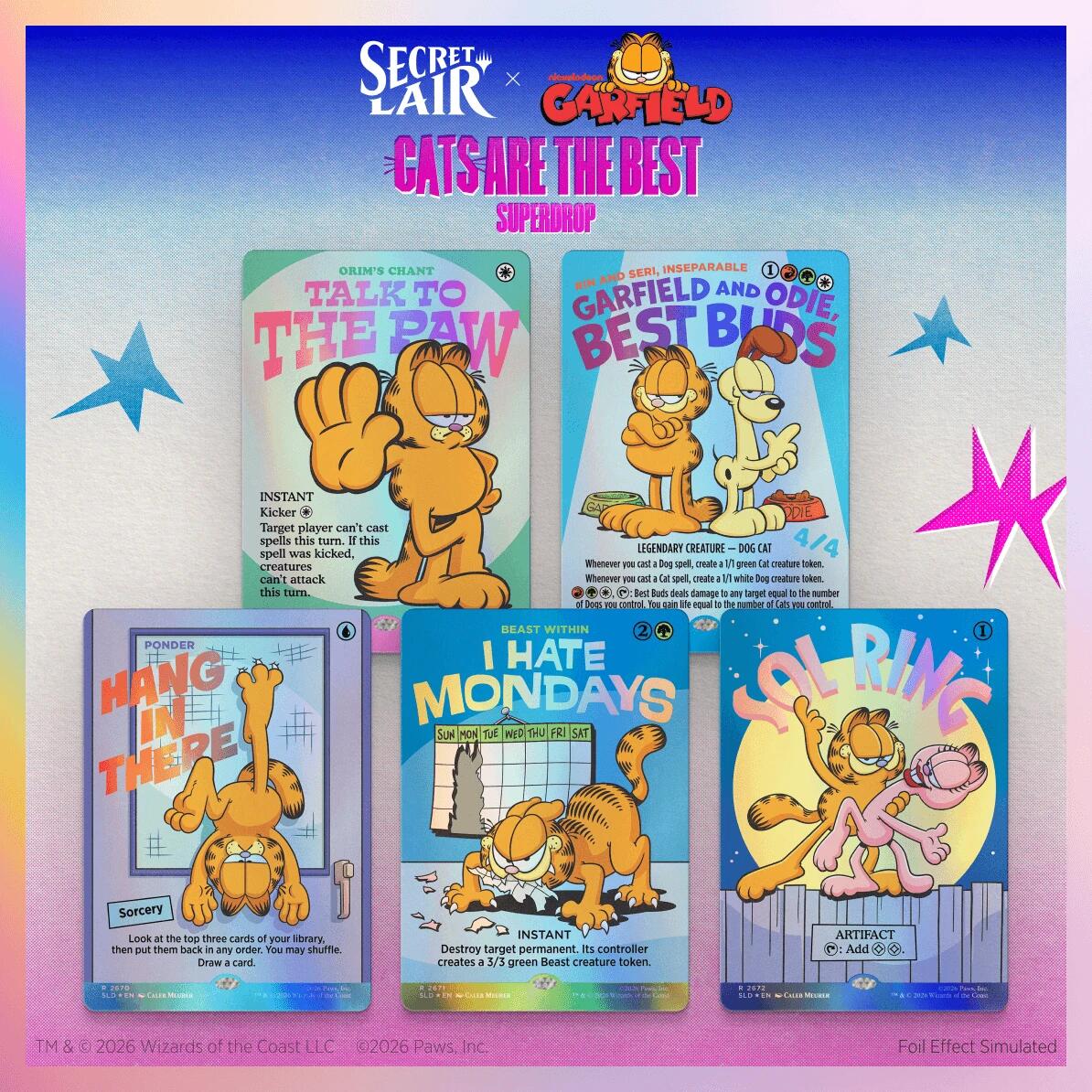Secret Lair Drop: Secret Lair x Garfield: Motivationally Challenged - Traditional Foil Edition