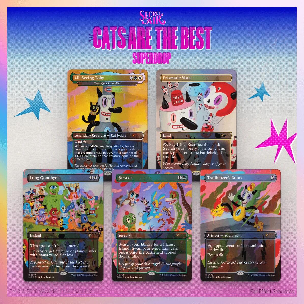Secret Lair Drop: Toby's Journey By Gary Baseman - Traditional Foil Edition