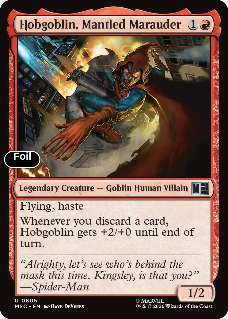 Hobgoblin, Mantled Marauder