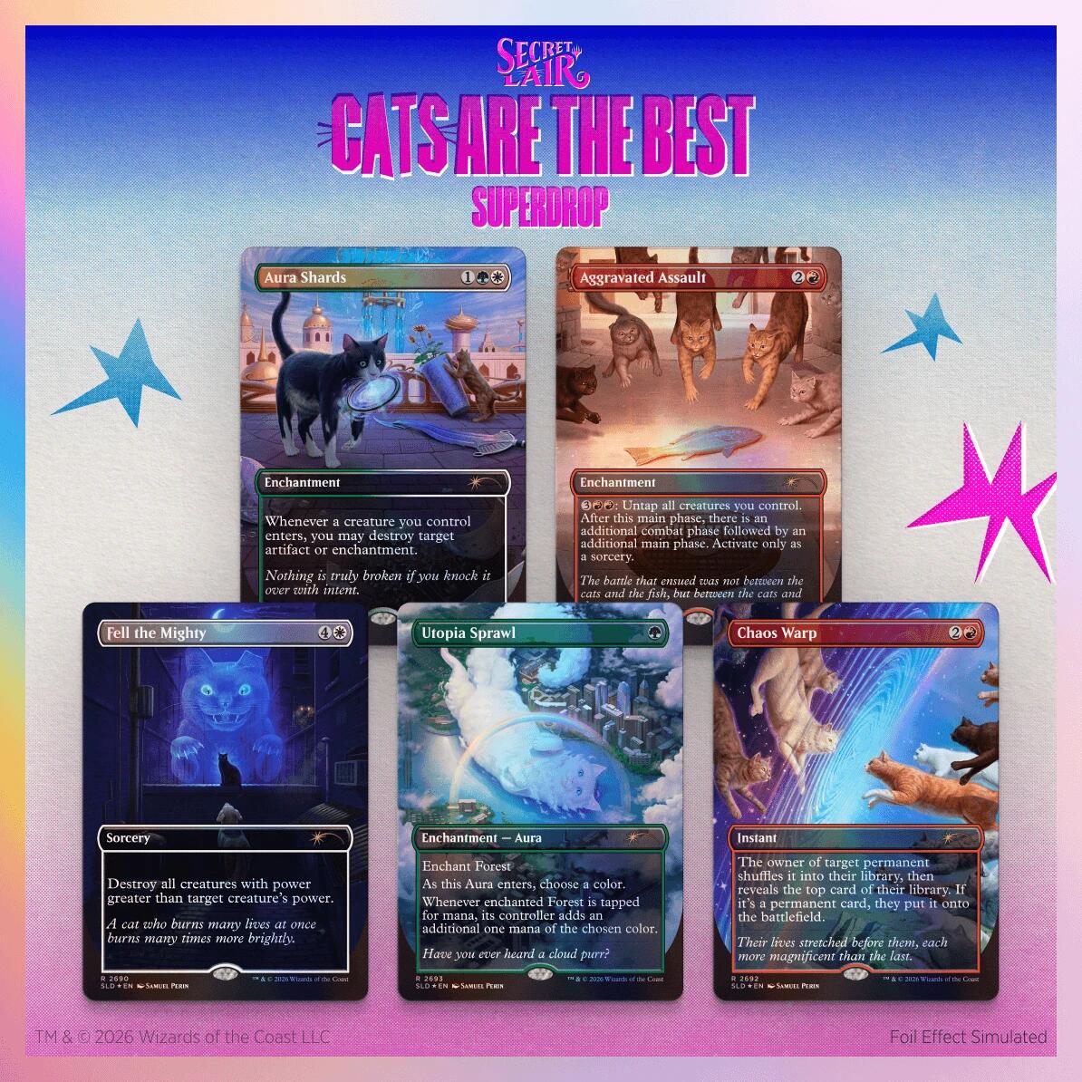 Secret Lair Drop: Cats of Chaos - Traditional Foil Edition