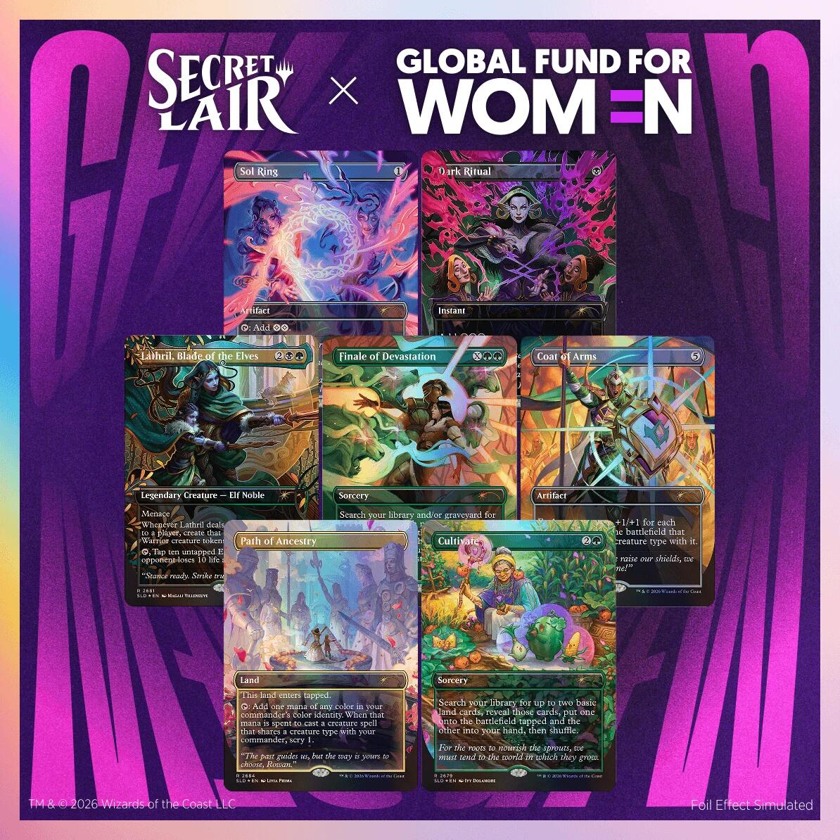 Secret Lair Drop: Secret Lair x Global Fund for Women: Their Magic is Limitless - Traditional Foil Edition