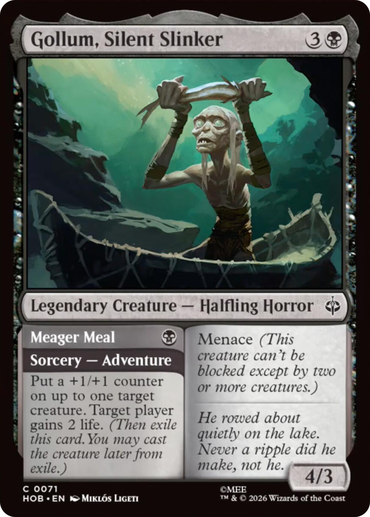 Gollum, Silent Slinker