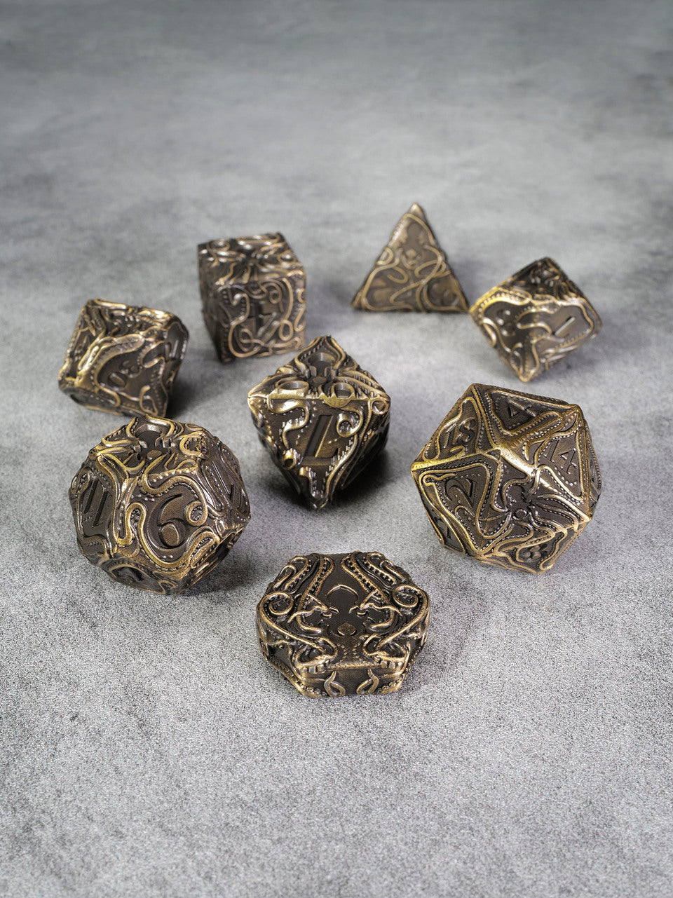 Kraken's Reach 8 pc TTRPG Dice Set