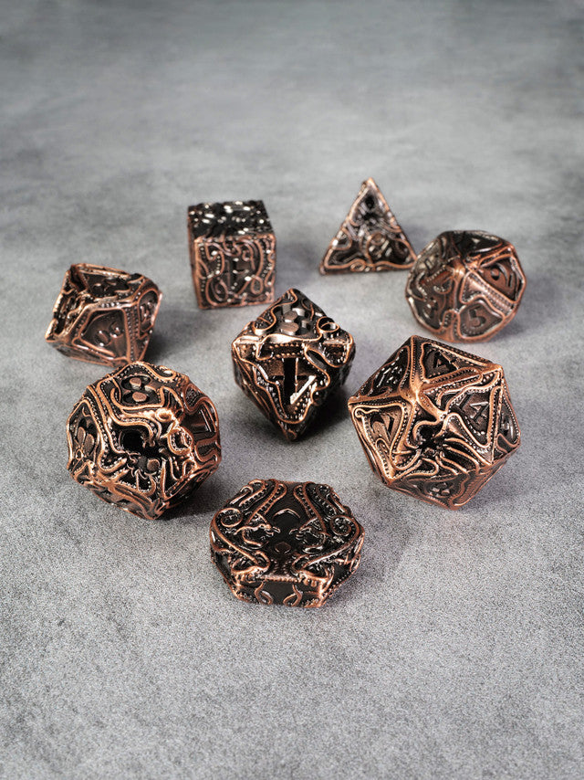 Kraken's Reach 8 pc TTRPG Dice Set